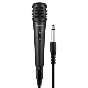1-5347 Volkano Vocal Series ABS Wired Microphone - Black