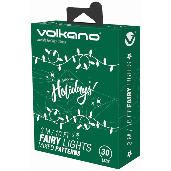 1-5441 Volkano Twinkle Holiday Series Fairy Light 3m/10ft 30 LEDs - Christmas