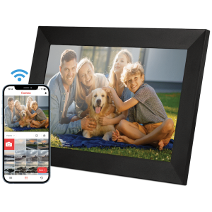 1-5488 Volkano Scene Series 10.1" Smart Calendar And Digital Photo Frame with Built-In Frameo Software