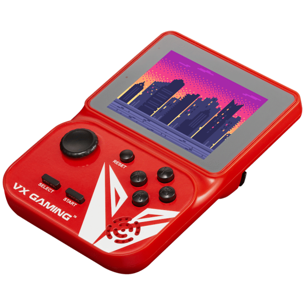 1-5695 VX Gaming Nostalgia Series Handheld Retro Game Station with 4gb Micro SD - Red