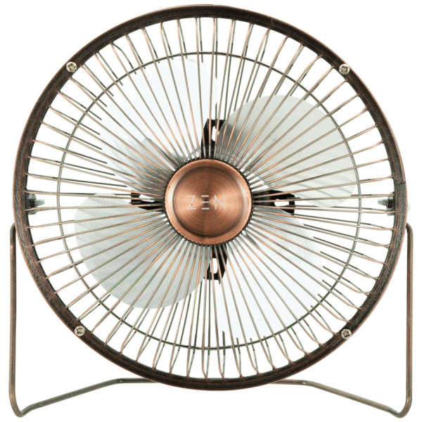 Zen Cool Series 6in Desk Fan - Copper