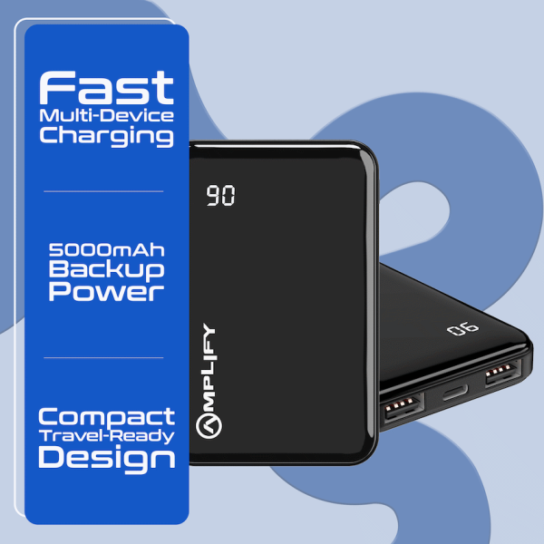 Amplify Spark 2 Series 5000 mAh Power Bank - Black