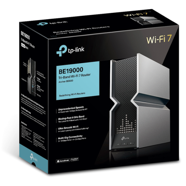 10-142 TP-Link Archer BE800 BE19000 Tri-Band Wi-Fi 7 Router
