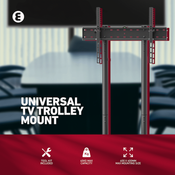 10-73 Ellies Solid series Fixed Trolley TV Bracket 37" - 70" TVs