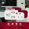 11-51 Ellies 3 Way Surge Adaptor with Type C + USB - WT