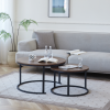 Everfurn Indus Nesting Coffee Table - Mahogany 2-Piece