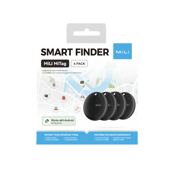 MiTag Android Tag with Keyring - 4 Pack
