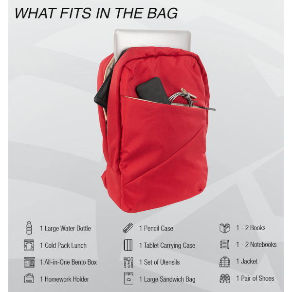 Kingsons Arrow Series Laptop Backpack Red