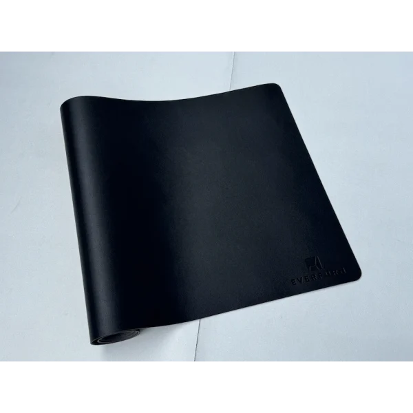 Everfurn Prime Faux Leather Desk Mat - Black