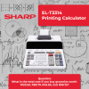 Sharp EL-T3314 Printing Calculator