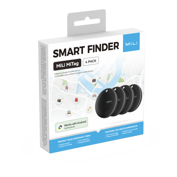 MiTag Android Tag with Keyring - 4 Pack