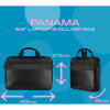 Amplify Panama 15.6" Laptop Shoulder Bag - Black