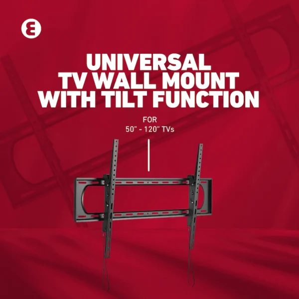Ellies Solid Series Heavy Duty Tilt TV Wall Mount 60" - 120" TVs