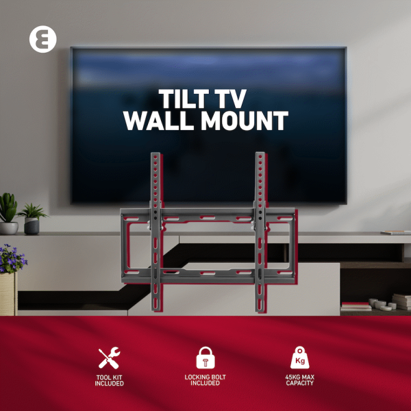 Ellies Solid series Tilt Tv Wall Mount For 32" - 55" TVs