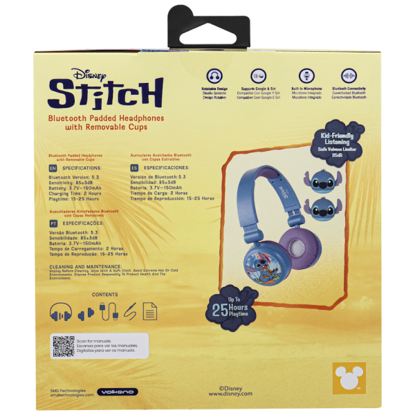 17-8 Stitch Bluetooth Padded Headphone with Removable Cups