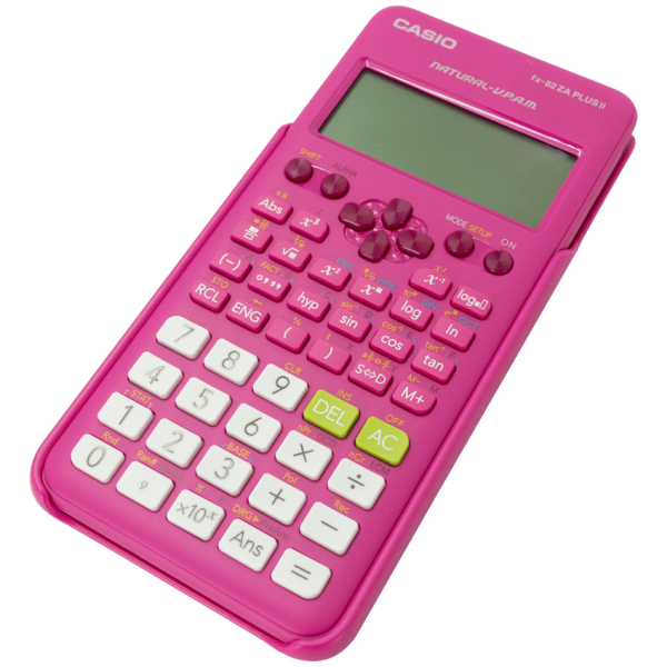 Casio FX-82 ZA Plus II Calculator - Pink