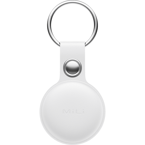 2-1081 MiTag Apple-Compatible Tag with Leather Keychain Accessory - 1 Pack