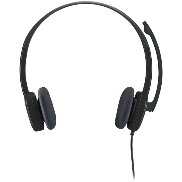 Logitech(R) H151 Stereo Wired Headset - Black