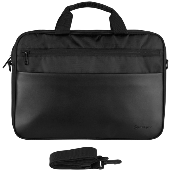 Amplify Panama 15.6" Laptop Shoulder Bag - Black