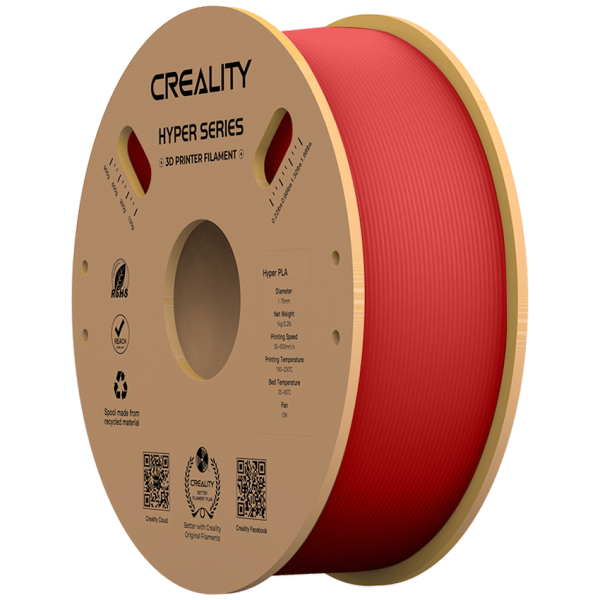 2-1539 Creality Hyper PLA High-Speed Red Filament 1Kg