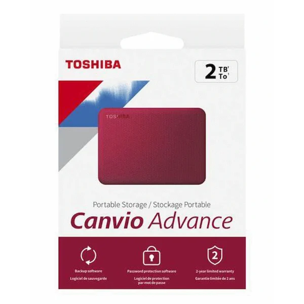 Toshiba Canvio Advance 2tb 2.5" USB 3.2 - Red