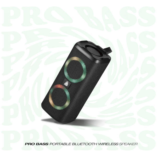 2-316 Pro Bass Pulse Box Portable Bluetooth Speaker - Black