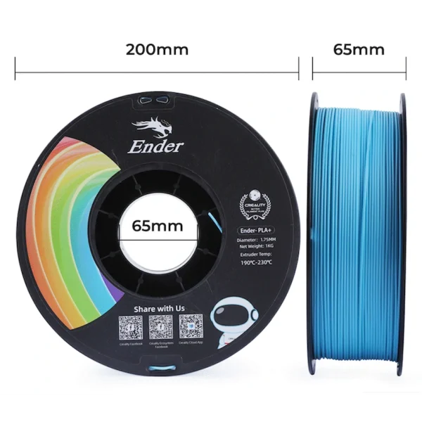 Ender PLA+ Filament Blue 1kg