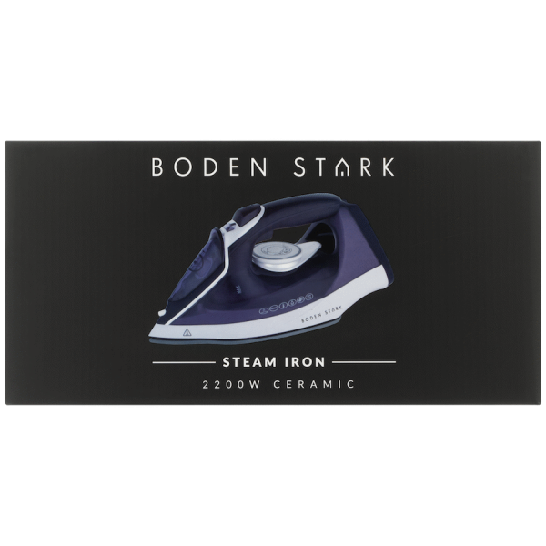 Boden Stark Ceramic Steam Iron - Purple