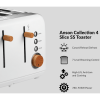 2-613 Boden Stark Anson Collection 4 Slice SS Toaster White