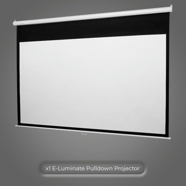 2-637 Connex E-Luminate Pull-Down Projector Screen 100in - 16:9