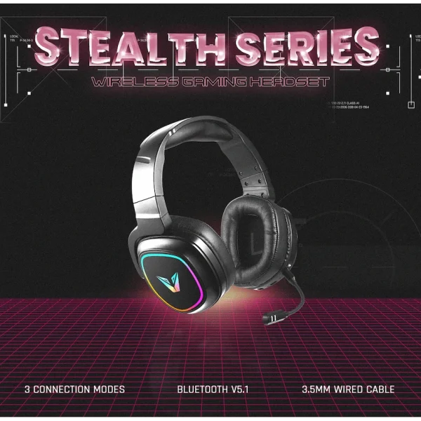 VX Gaming Stealth Series Wireless Gaming Headset - RGB