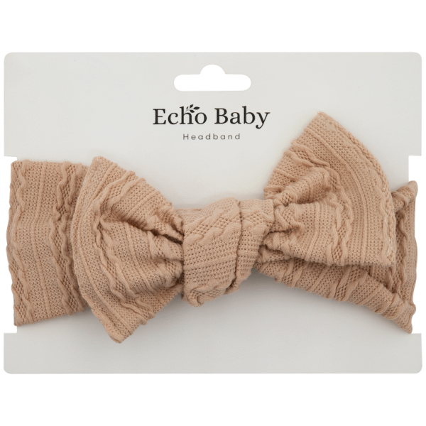 2-773 Echo Baby Bow Headband - Bone
