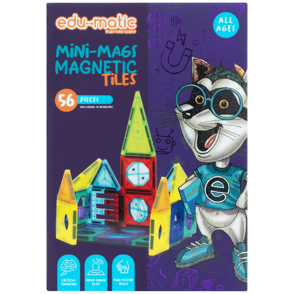 2-783 56 Magnetic Tiles, Windows and Stickers