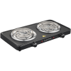 Elektra Double Spiral Hot Plate - Black