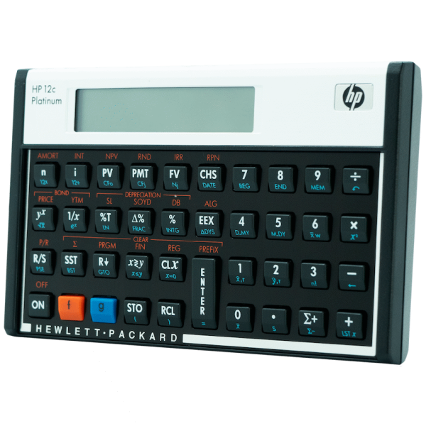 HP 12C Platinum Financial Calculator (Algebraic or RPN)