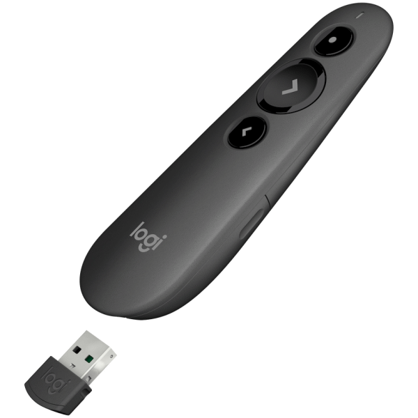 Logitech(R) R500s Laser Wireless Presentation Remote - Graphite