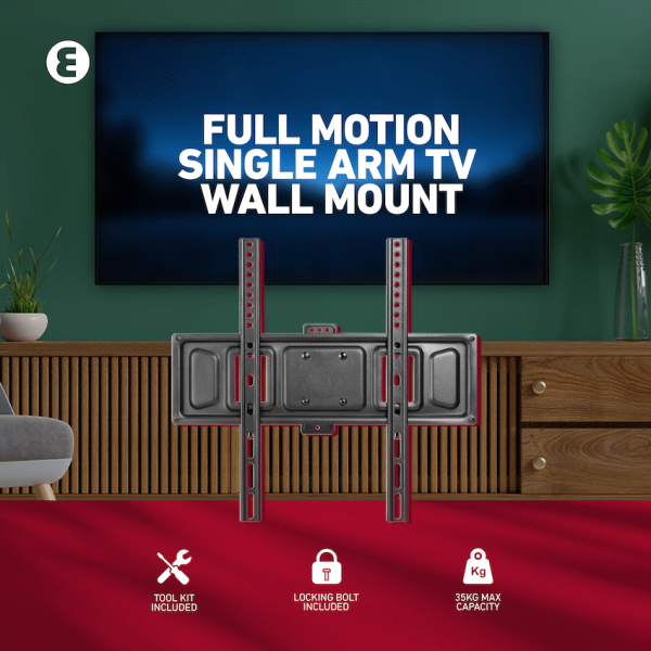 Ellies Solid series Full Motion Single Arm Mount 32"-65"TVs