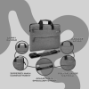 Amplify Cuba 15.6" Laptop Shoulder Bag Grey