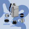 3-1128 Amplify Cuba 15.6" Laptop Backpack Grey