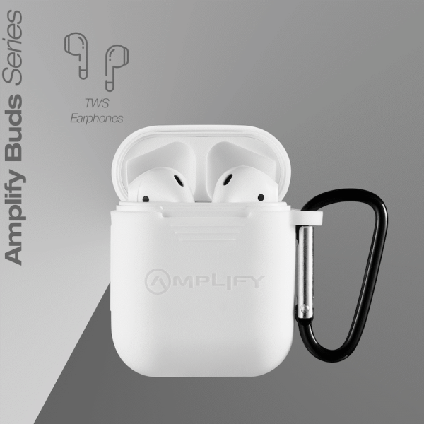 Amplify Buds Series True Wireless Earphones with Silicone Accessories - White