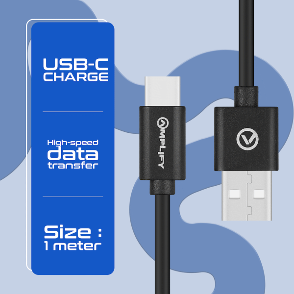 Amplify on the Fly USB to Type-C Cable 1m
