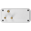 SWITCHED 2 Way Adaptor - White