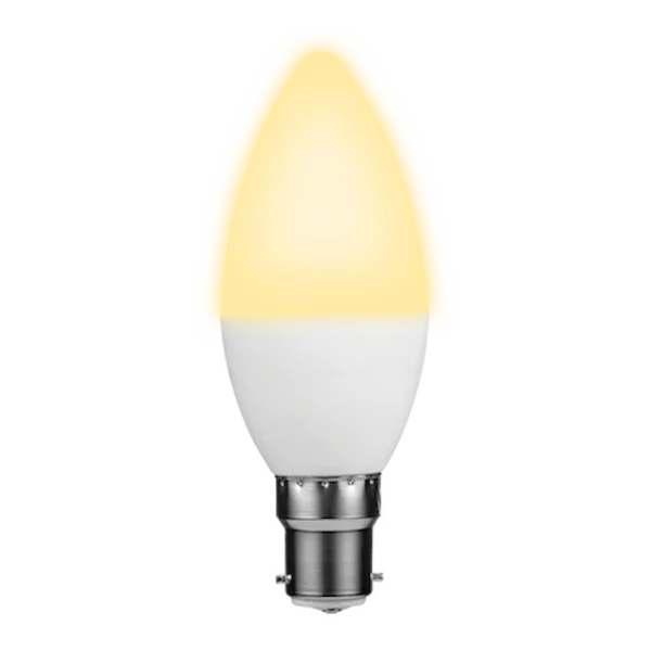 3-287 Ellies 5w C37 Residential Candle Stick Bulb B22 WW