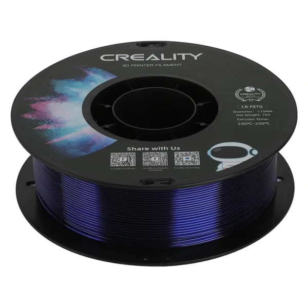 Creality PETG Filament Transparent Blue 1kg