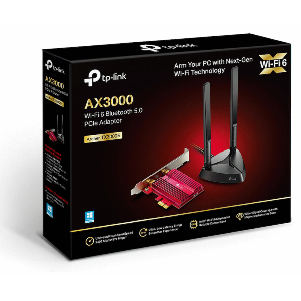 TP-Link Archer TX3000E AX3000 Wi-Fi 6 Bluetooth 5.0 PCI Express Adapter