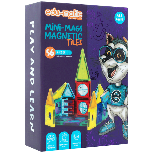 3-627 56 Magnetic Tiles, Windows and Stickers