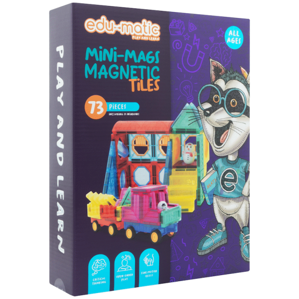 73 Magnetic Tiles, Windows, Stickers and Snowmen