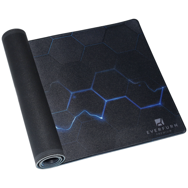 3-764 Everfurn Premium Geometric Large Desk Mat - Non-Slip - Polyester