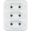 Ellies 3-Way Euro Adaptor
