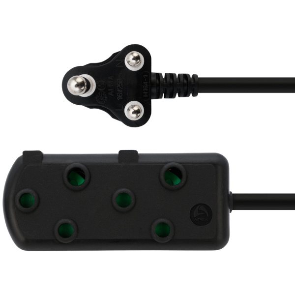Ellies Side by Side Light Duty Extension Lead - 10m - Black
